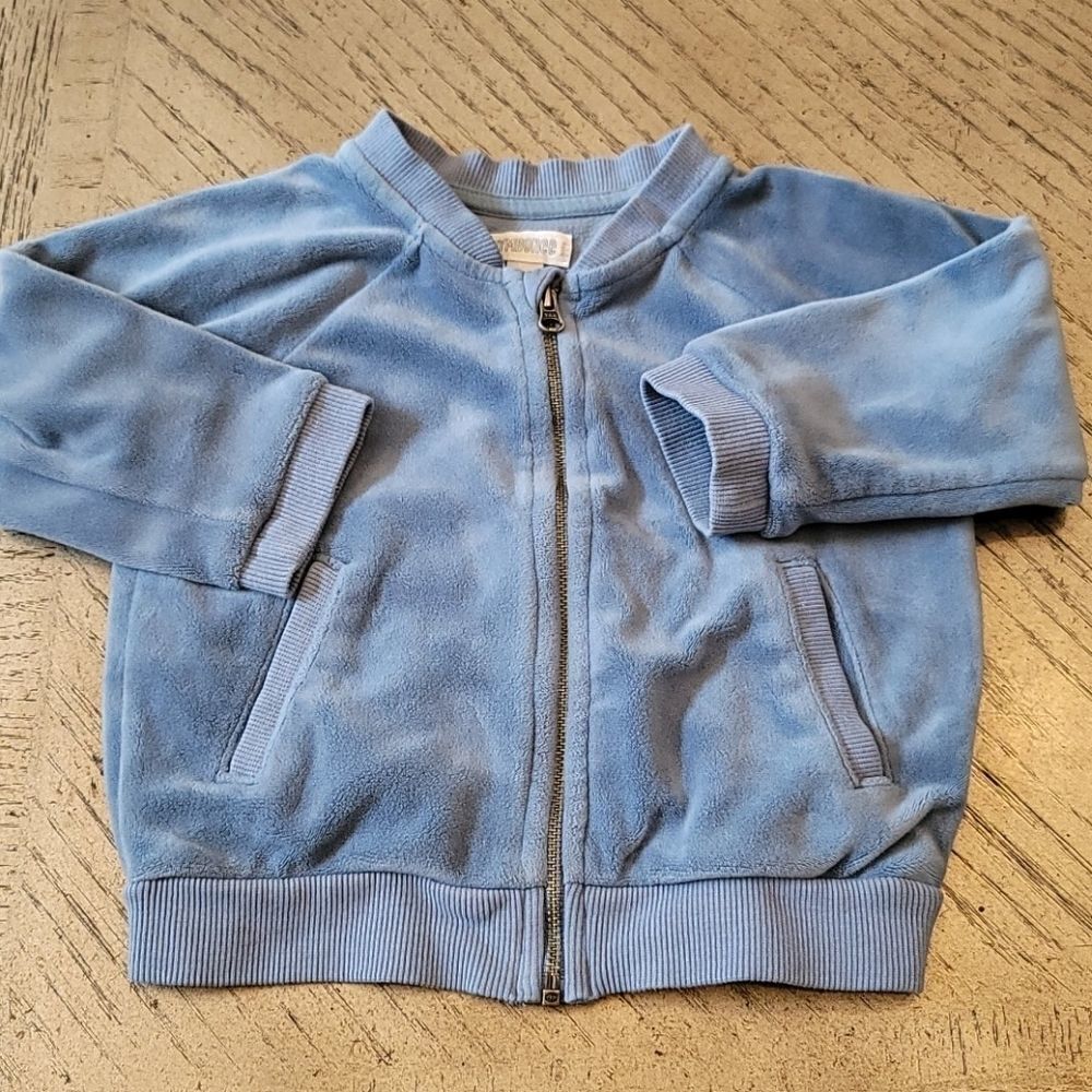 Gymboree 12-18 month blue suede zipup jacket